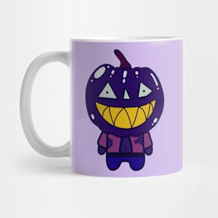 Blue Zombie Pumpkin Man of Halloween Mug